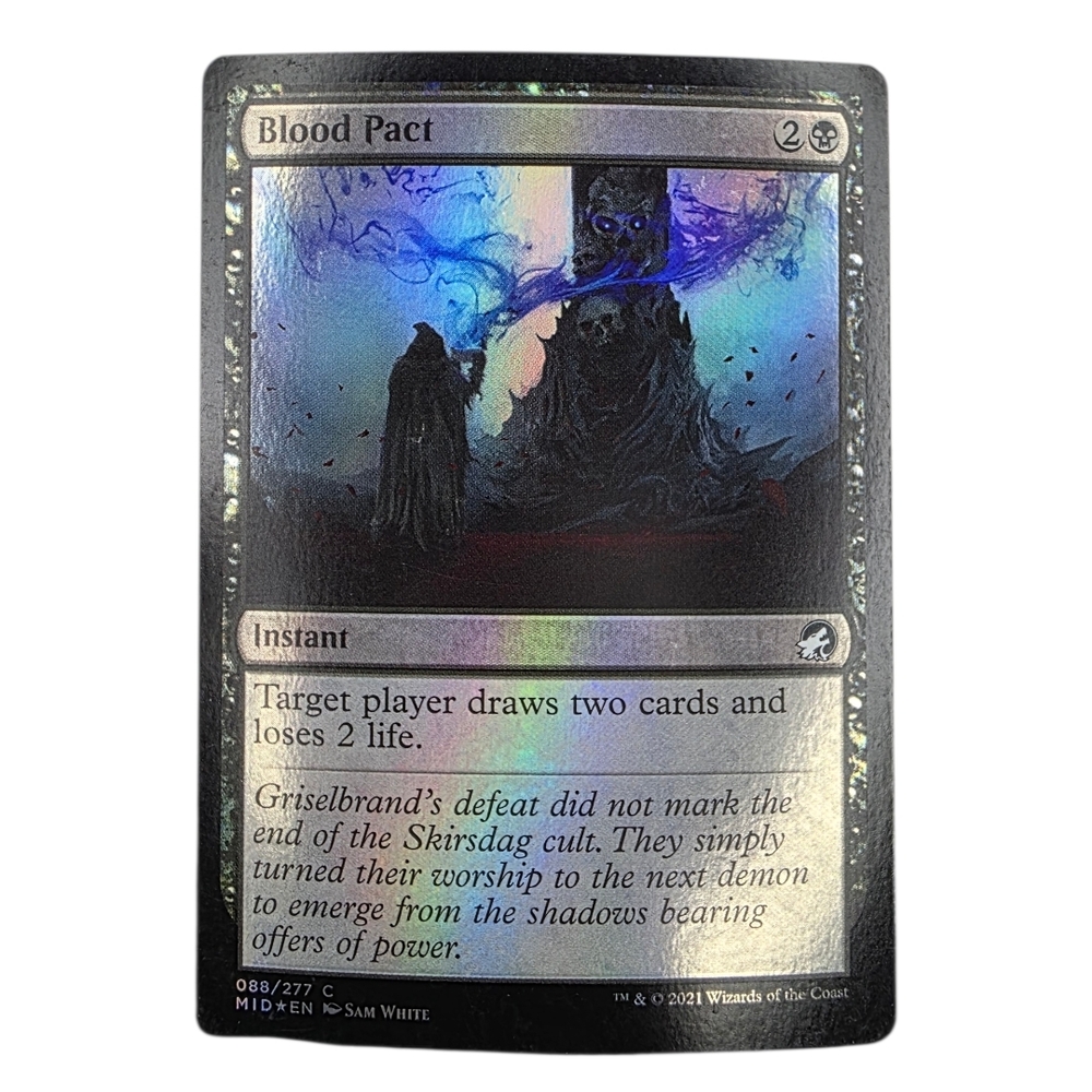 Magic: The Gathering Blood Pact Trading Card - Black